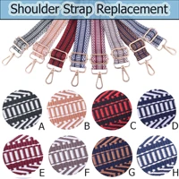 purse shoulder strap adjustable replacement wide soft ethnic crossbody handbag stripe guitar canvas bag straps for women 1pcs