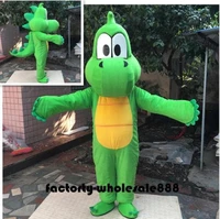 green dinosaur mascot costume green suit cartoon cosplay party game fancy dress profession advertising parade adults xmas 2019