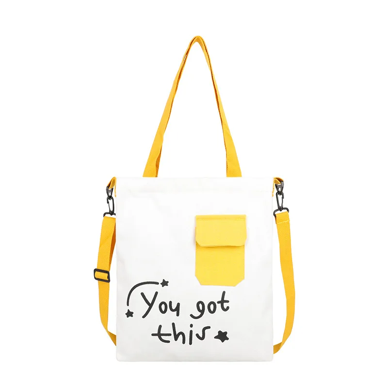 

One Shoulder Bag Women 2021 New Korean Style able Stylish Outfit Canvas Bag