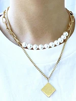 fashion new goddess luxury women neckles gold luxe jewelry stainless steel