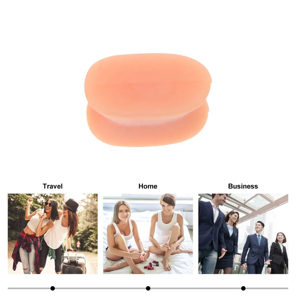 

8Pcs Hallux Valgus Corrector Silicone Toe Separator Toe Protector Light Brown