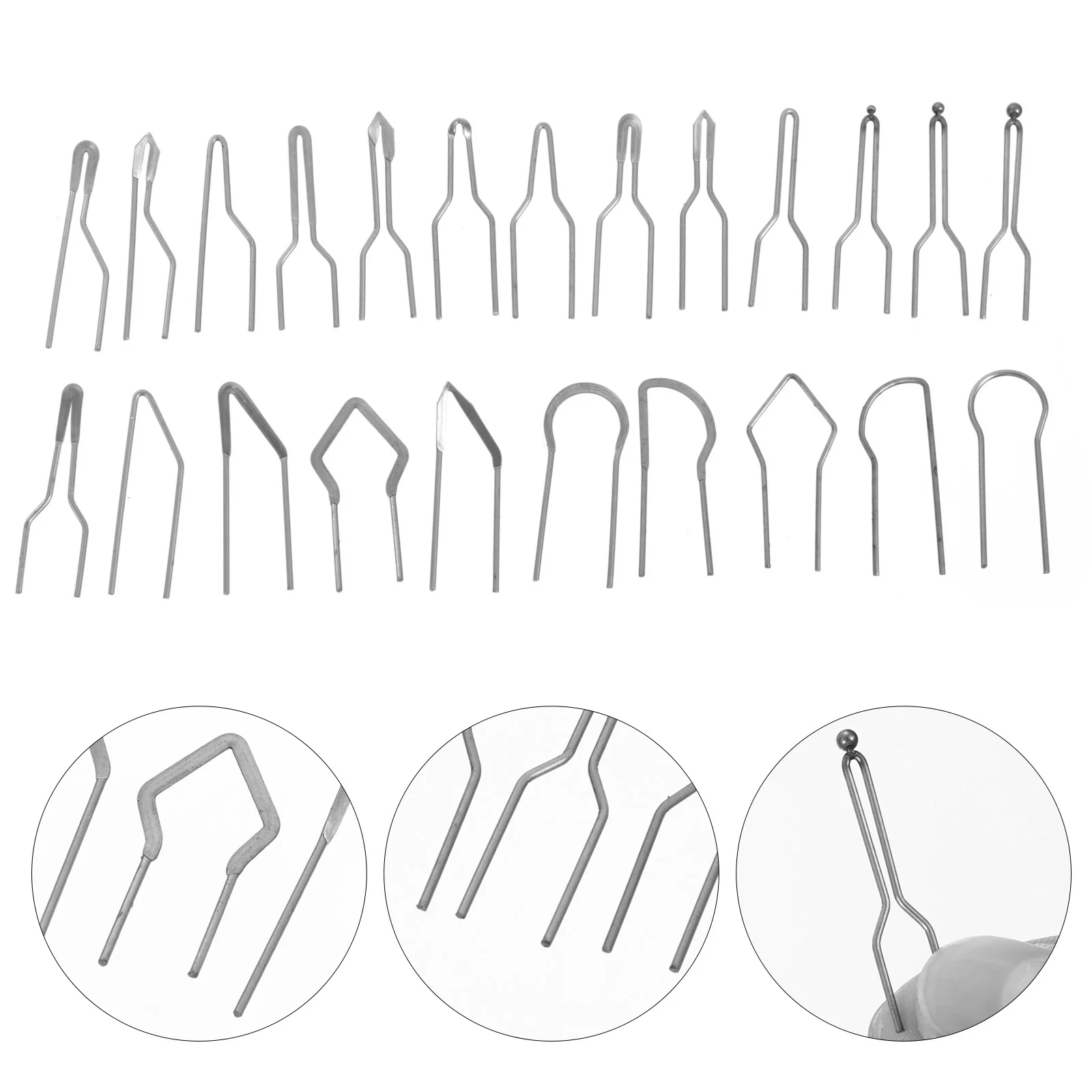 

23pcs Metal Iron Pyrography Heating Wire High Impedance Replacement Accessories