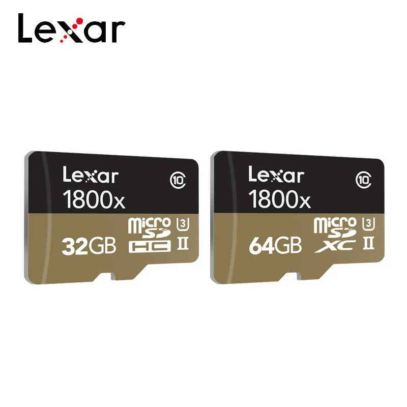 Lexar 1800x Micro SD карта 32 ГБ 64 памяти UHS-II 270 МБ/с. SDXC TF карты флэш накопитель usb для