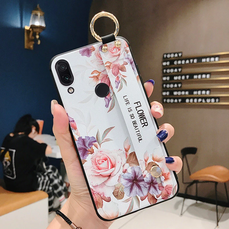 HK3-07WDMGWhite SoCouple ремешок чехол для телефона Redmi Note 8 Pro 5 5A 6 7Pro 4X K20 Pro Чехол для Xiaomi 8 9 CC9 A3 9 Lite чехол для телефона из ТПУ с принтом держатель чехол - Цвет: HK3-07WDMGWhite