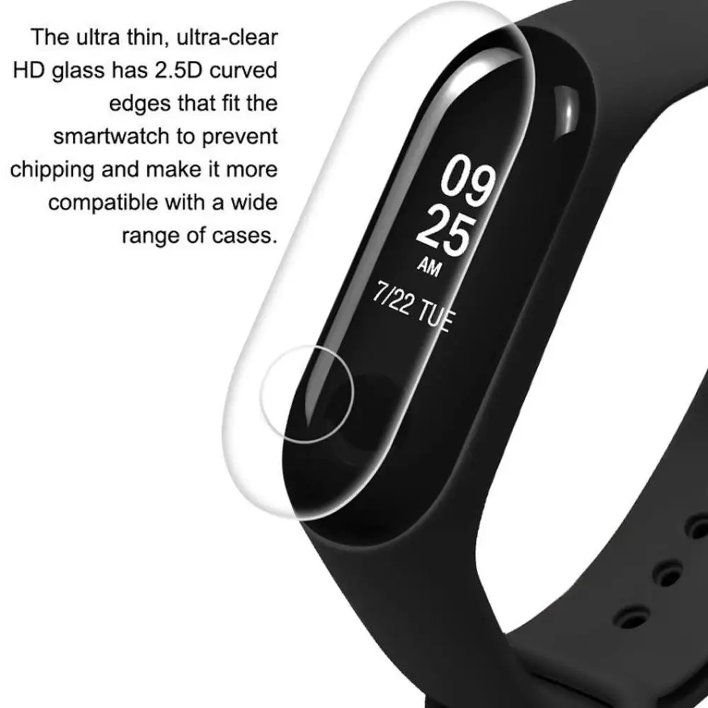 

Ultra-thin HD Transparent Full Screen Protector Films For xiaomi miband 3 Mi band 3 Smartwatch Clear Screen Protection HD Film