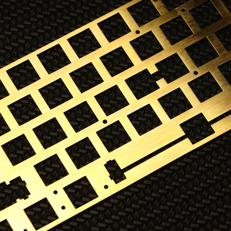 

60% Brass Drawing Concurrence Positioning Plate GH60 GK61 PCB Plate Keyboard U4LD
