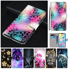 Флип-чехол кожаный с магнитной подставкой и отделением для карт