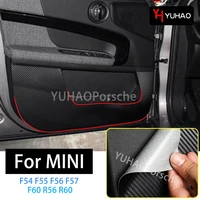 car door carbon style decoration anti dirty anti kick pad for bmw mini cooper s f54 f55 f56 f57 f60 r56 r60 interior accessories