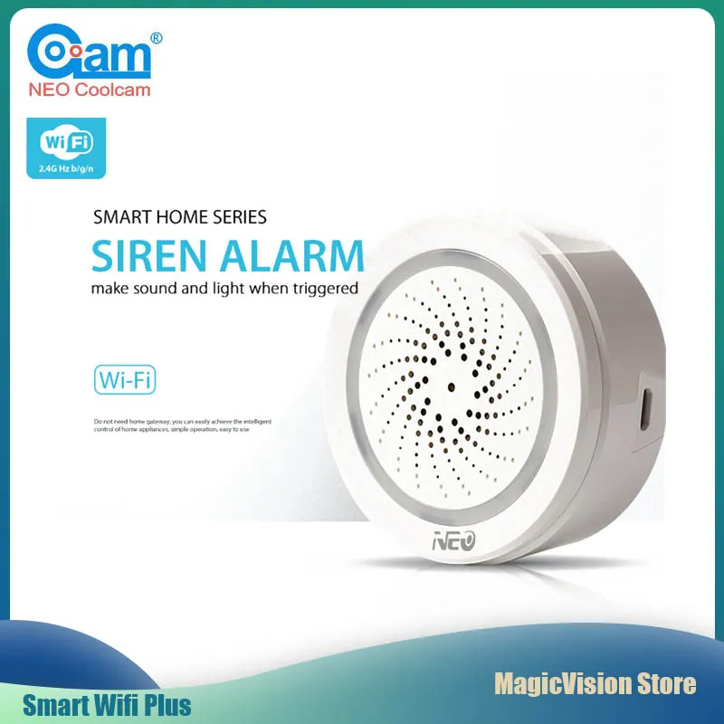 Беспроводная Wi Fi сирена датчик сигнализации для домашнего умного устройства