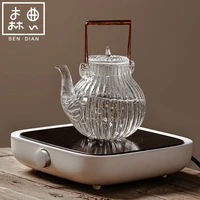sendian large capacity glass teapot handmade craft high temperature resistant glass pot 2021 office and home kitchen accessories