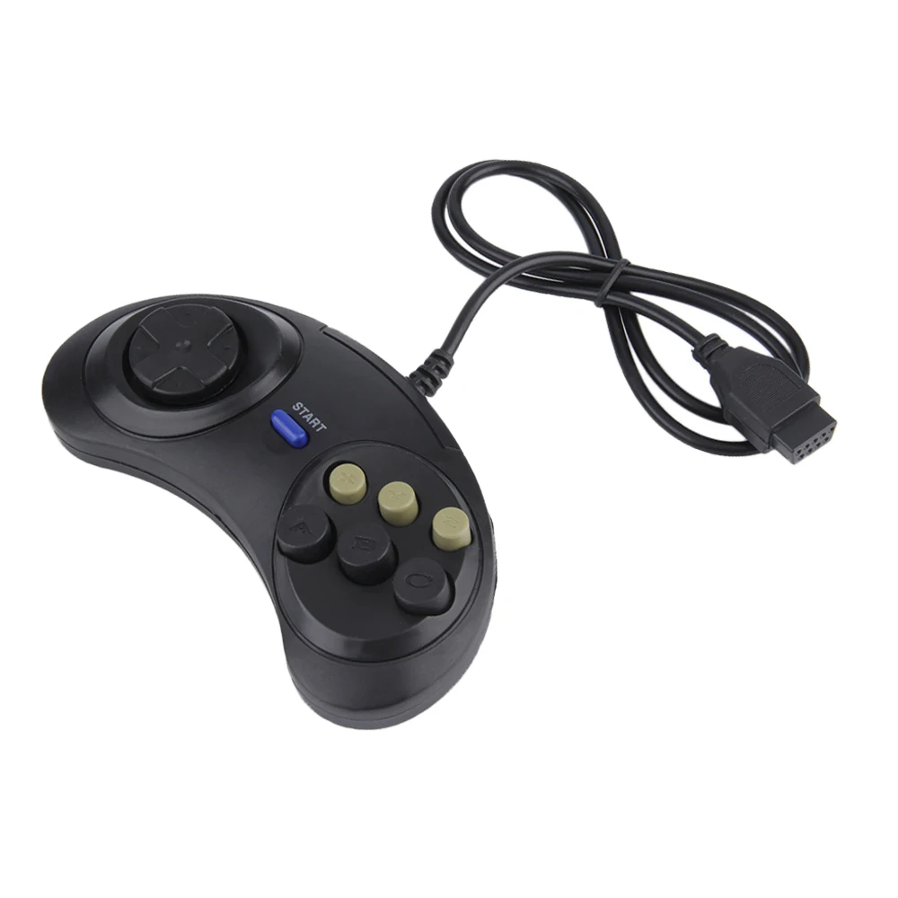 Для SEGA MD2 PC MAC Mega Drive игровые аксессуары классический ретро 6 кнопок проводной