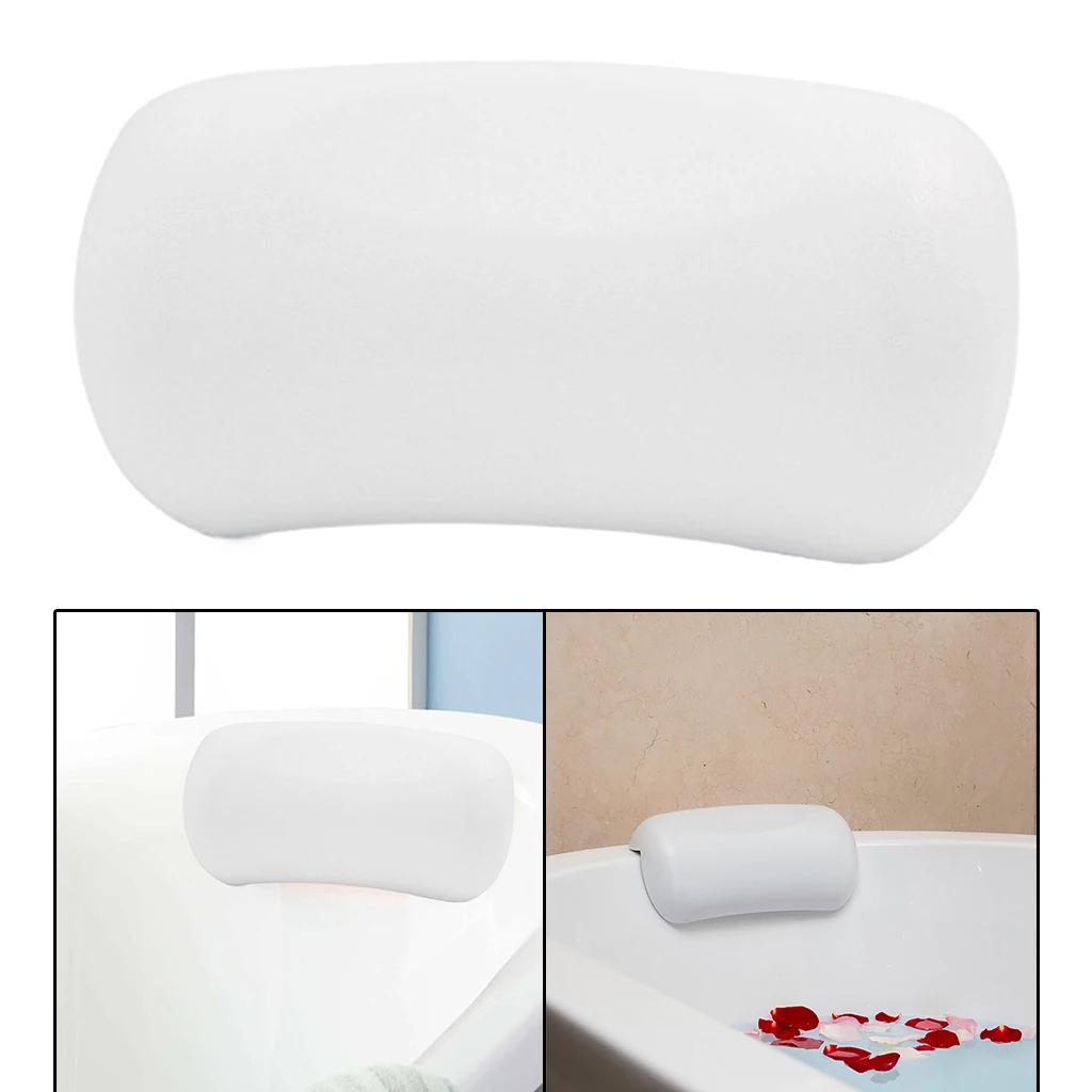

Bath Pillow Bathtub Neckrest Pillow Cushion Easy To Clean for All Bathtubs