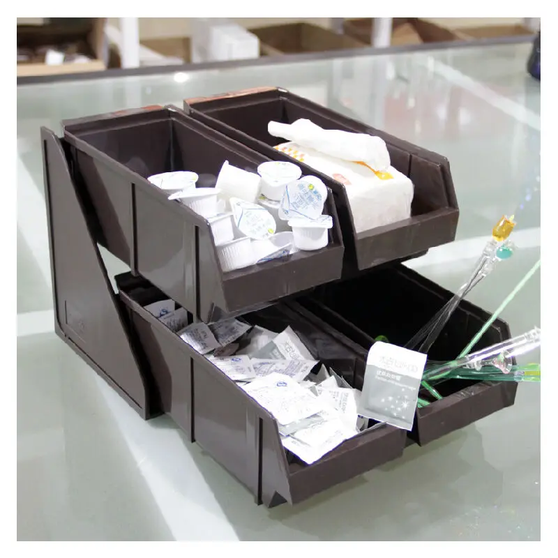 

Plastic Counter Tea Storage Detachable OnTwo Levels Versatile Large Capacity Classical Modeling Tea Package Box