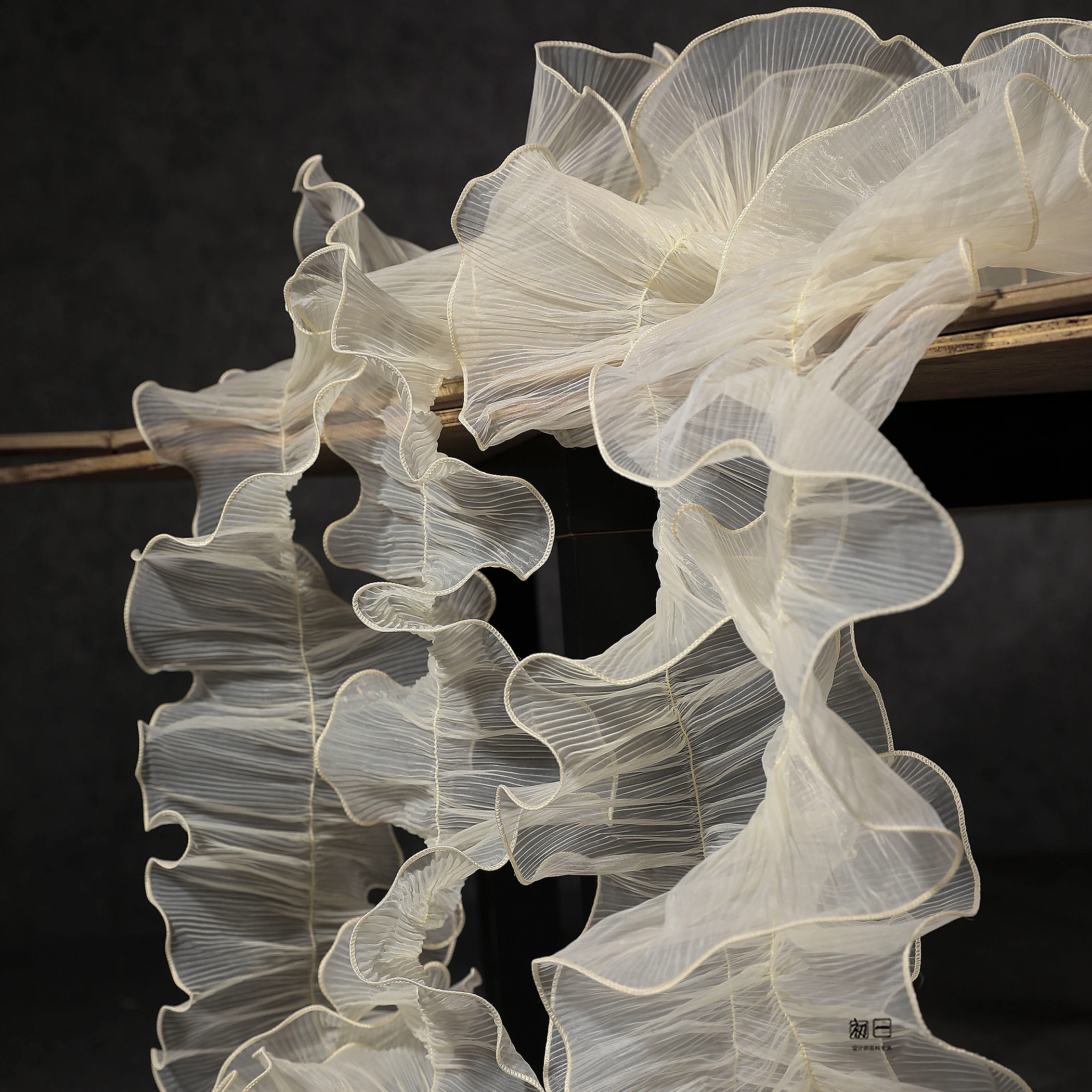 15 см * 1 ярд Плетеный цветок тюль кружевная ткань отделка и лента DIY шитье оборка