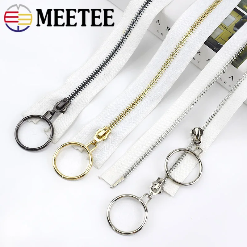 Металлические молнии Meetee 5 #85 см 120 2 шт. открытые двойные слайдеры молния для шитья