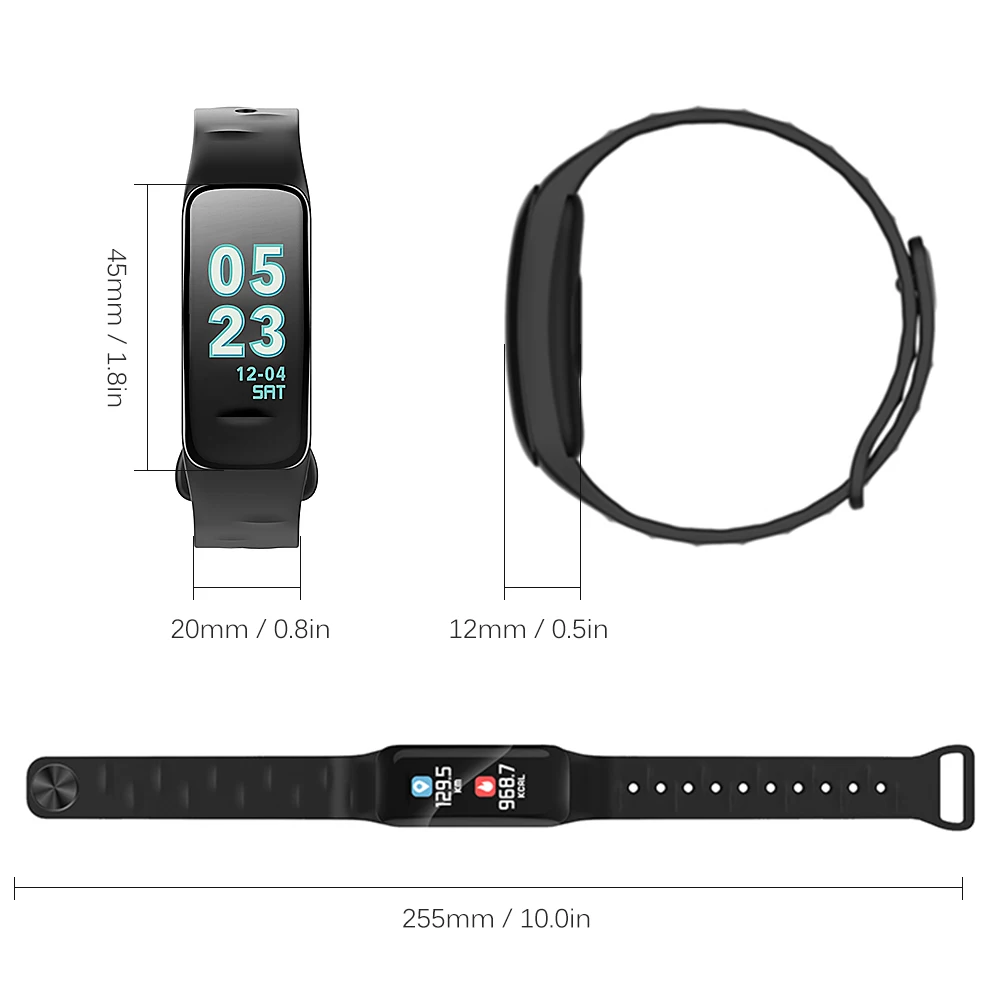 IP67 умный Браслет для женщин и мужчин фитнес трекер часы с пульсометром счетчик