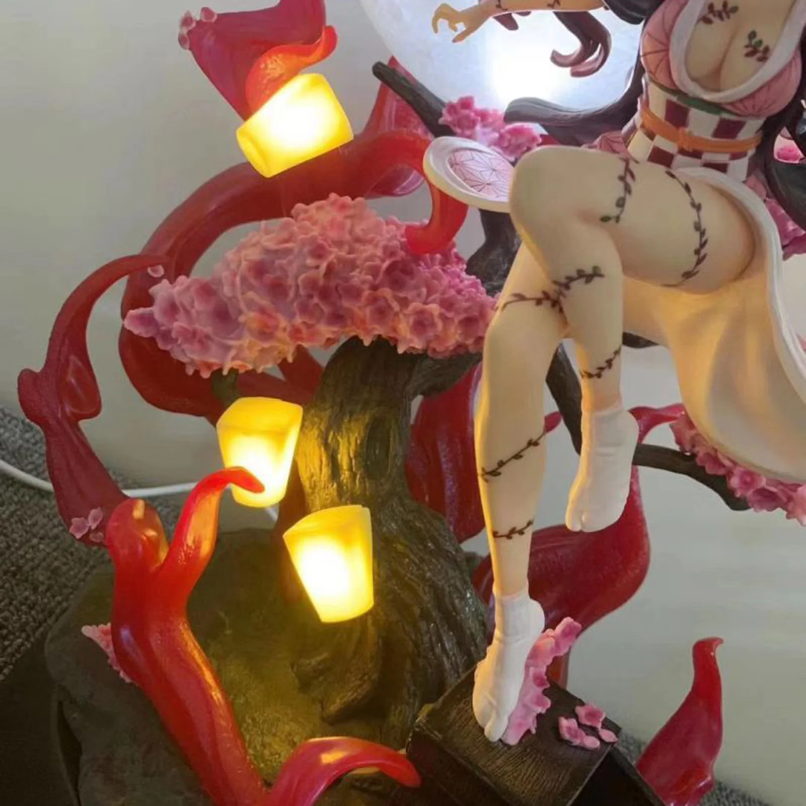 

New 131cm/42cm Kimetsu No Yaiba Nezuko Tanjirou Figure Zenitsu PVC Action Figure Anime Demon Slayer Figurine Toys