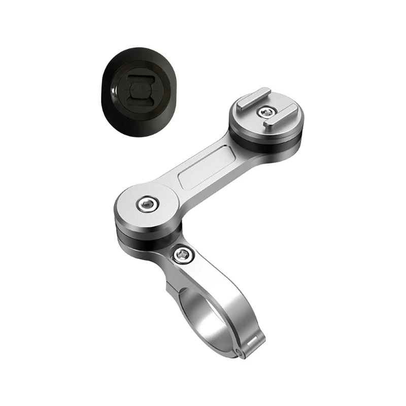 

Universal Aluminum Alloy 360 Bike Motorcycle Handlebar Mobile Phone Holder Cradle Bicycle Bracket Mount for 2-7" Cellphone GPS