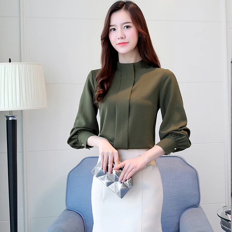 новая весенняя женская рукавом плюс размер модная блузка из шифона женские