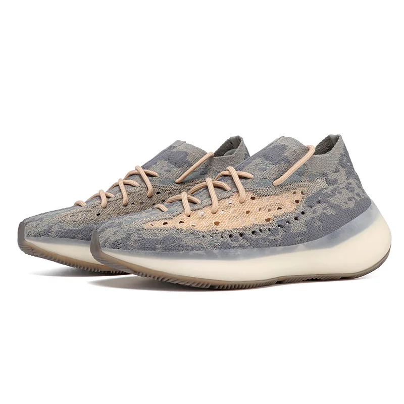 

2021 men's new breathable mesh angel stars hollow reflective sports running shoes lightweight wear-resistant slip height shoes