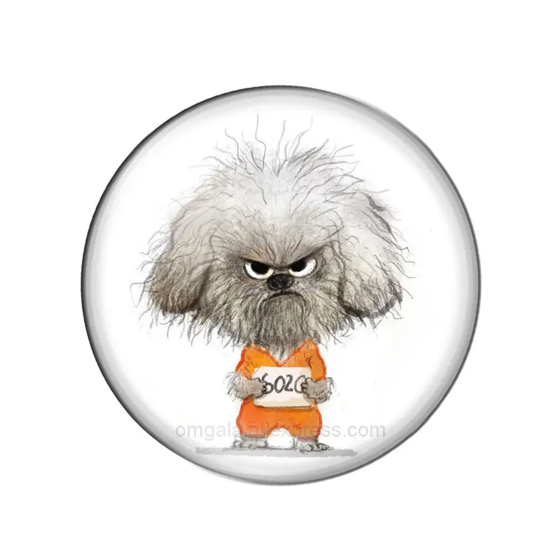 10 шт./набор круглые стеклянные кабошоны для фото собак 12/16/18/20/25 мм | Украшения и