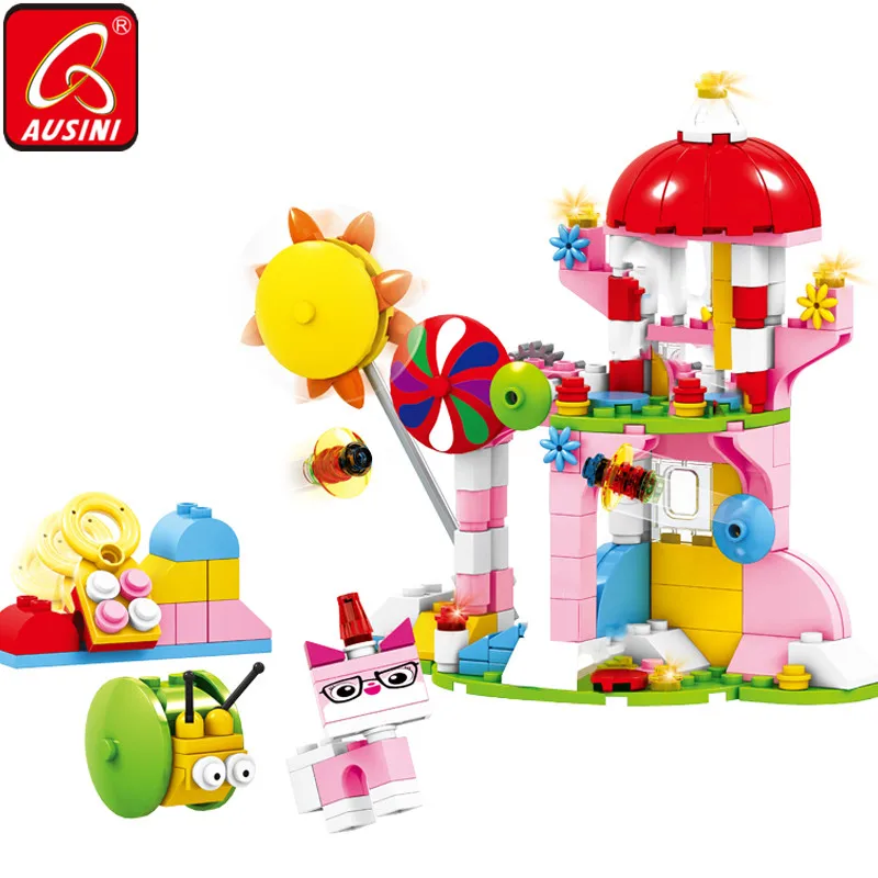 Конструктор AUSINI детский Рай креативные строительные блоки городские игрушки для
