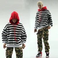 16 male figure clothes accessory black and white stripes sweaters closing camouflage pants trousers for 12 action figure