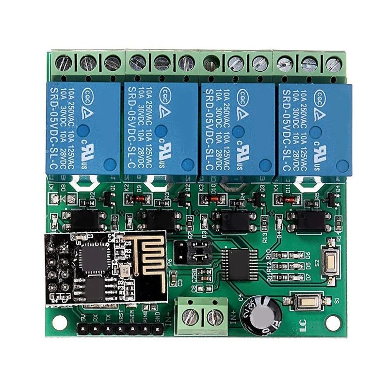 5V ESP8266 четыре WiFi реле канала модуль IOT умный дом мобильный телефон приложение