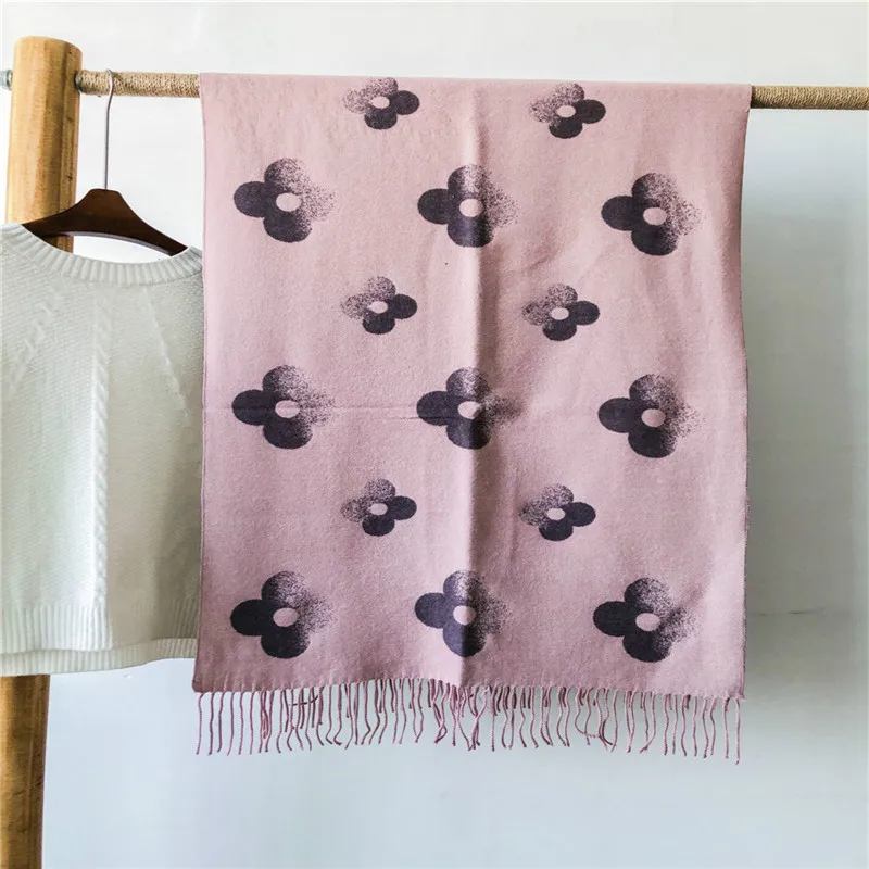 Новинка осенне-зимняя теплая шаль женская модель 2019 года женский шарф с двумя