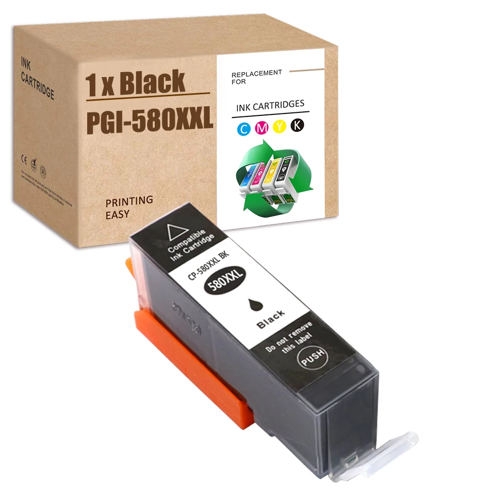 HS PGI-580XL совместимый с Canon PGI-580 чернильный картридж черный XXL для TS6150 TR8550 TS6250 TS8250 TS8150