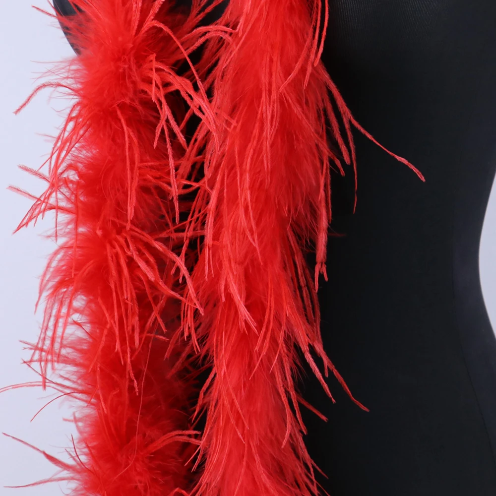 Высококачественное двухметровое страусиное перо боа страуса украшение для