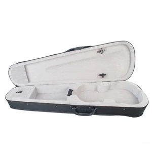 hot ad violin case professional triangular shape violin hard case silver inside violin parts new free global shipping