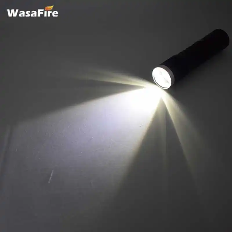 Zoomable Small LED Flashlight Mini Adjustable Focus Torch Waterproof Pen Flash Light Camping Lamp By 14500 Rechargeable Battery | Лампы и