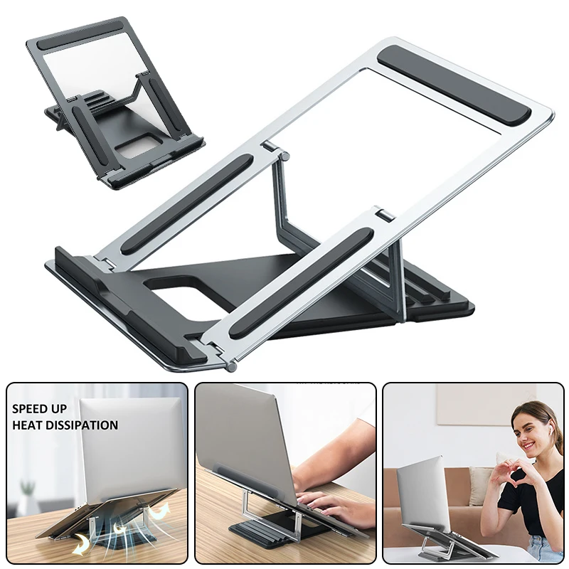 

For PC Laptop Tablet Computer 1pc Portable Adjustable 9-12cm Notebook Bracket Durable Folding Laptops Stand Holder Pohiks