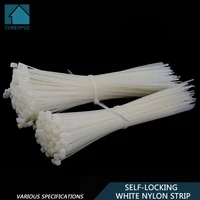3 8 nylon cable self locking plastic wire zip ties set white industrial grade cable tie supply fasteners hardware loop wrap