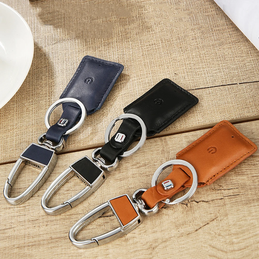 Faux Leather Anti-Lost Pocket Size Smart Wireless Bluetooth GPS Locator Tracker Finder Keyring Wallet Pet Dog Key Chain Tag |