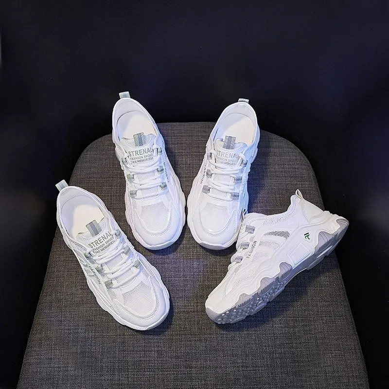 

Daddy Shoes Women's New Summer 2021 Mesh Comfortable Versatile Breathable Popular Flat Bottom Leisure Sports Shoes