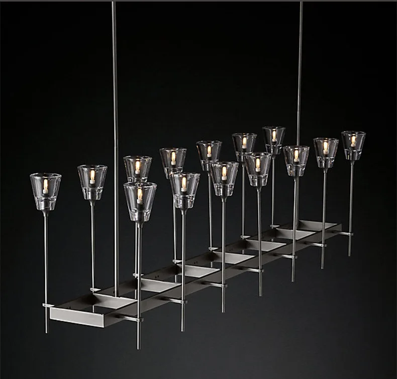 RH all copper post-modern chandelier simple beauty luxury designer model room living dining study bedroom villa lamps | Лампы и