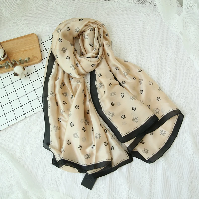 Мода 100% натуральный шелк хиджаб Женская Роскошная брендовая Дизайнерская обувь