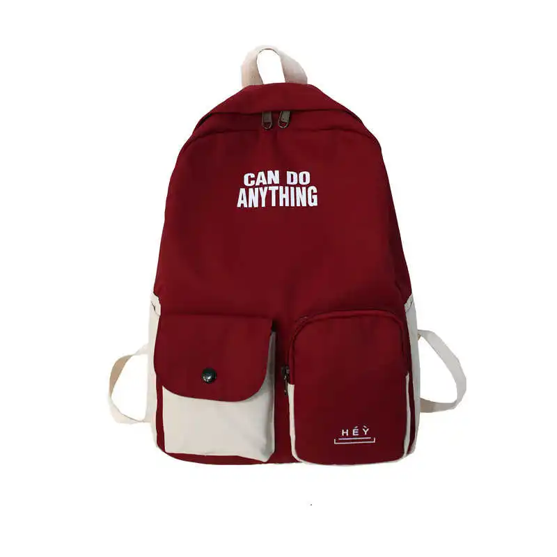 

New female trend female backpack girl rucksack nylon shoulder dwaterproof school bag water for adolescents