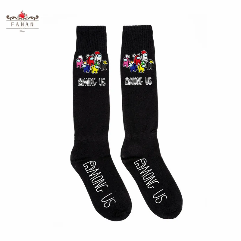 

Among Us Game Women Long Socks Cotton Cartoon Stockings Anime Pattern Keep Warm Socks Harajuku Fashion Cosplay Gift 2020 New
