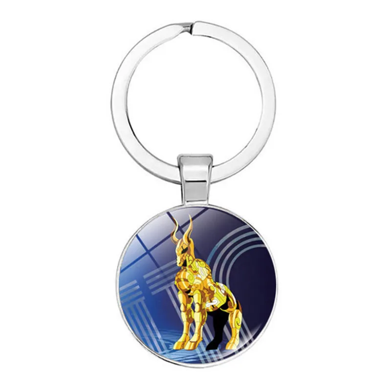 

Zodiac Keychain Small Ornaments Constellation Time Gemstone Glass Keychain Horoscope Keyring Birthday Gift