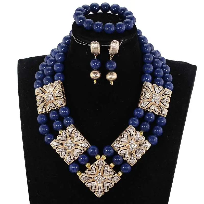 Роскошное Золотое массивное ожерелье из Дубаи ювелирный набор красные