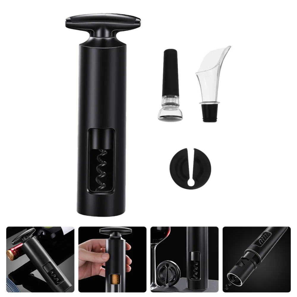 

1Set of Practical Opener Manual Operation Corkscrew Pourer Foil Cutter