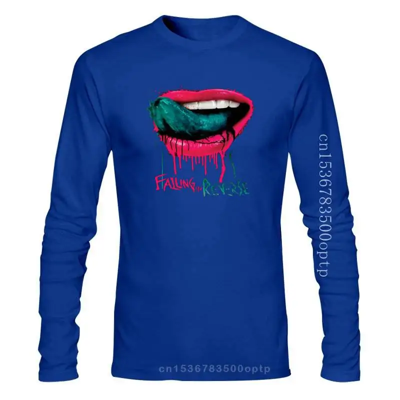

New Falling In Reverse Men Lips Personality Casual Cotton T Shirt Black