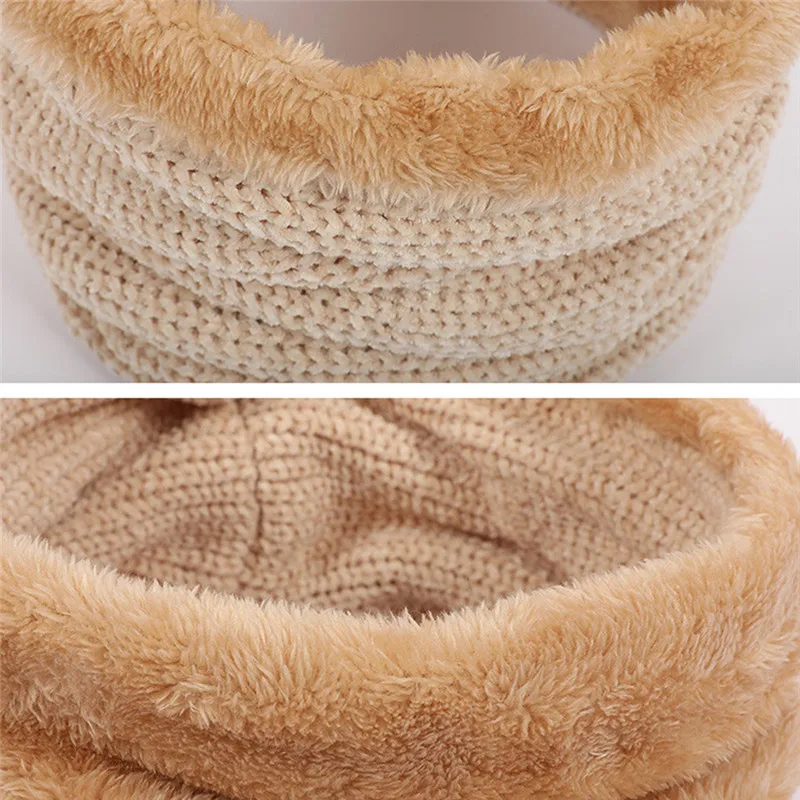 Модный теплый зимний шарф с капюшоном для пары унисекс флисовый вязаный шарфы