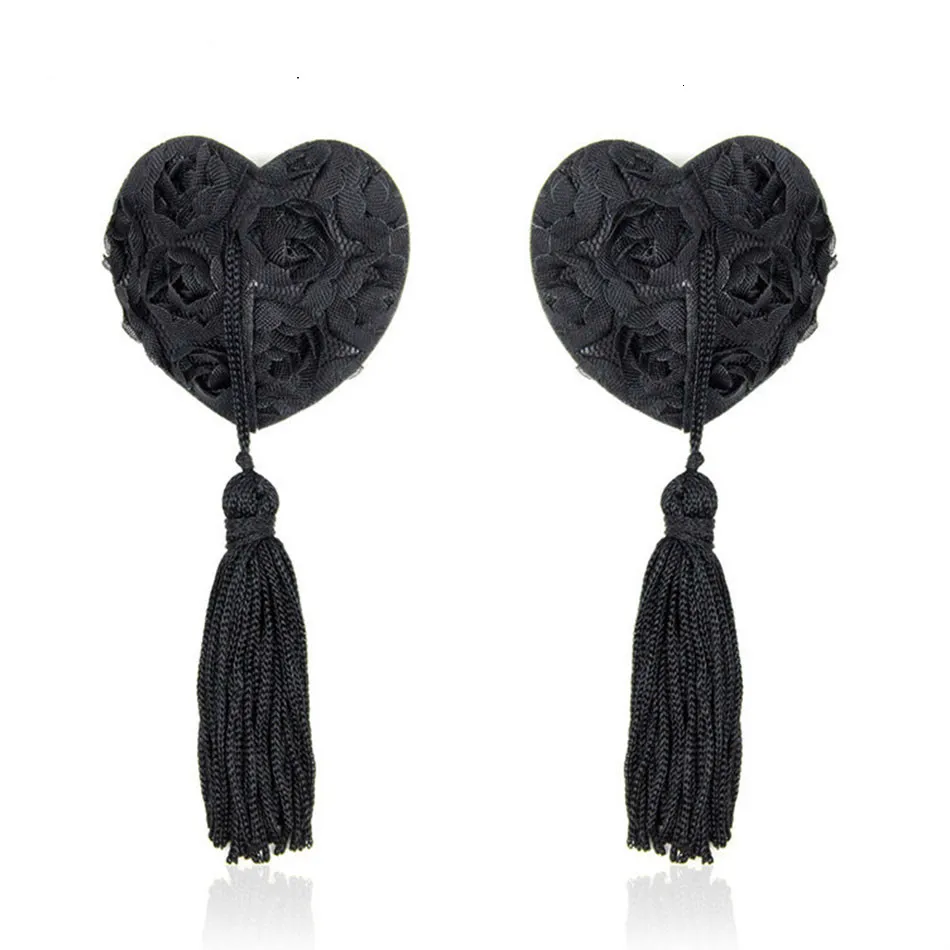 Женское нижнее белье в форме сердца с пайетками и кисточками бюстгальтер