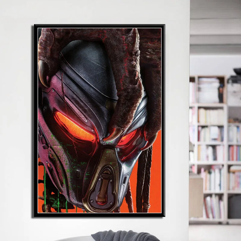 Горячий классический фильм ужасов Хищник Качественная живопись на холсте постер искусства для дома, декорирования комнаты, живой диван, стена, изображение A1297 on.