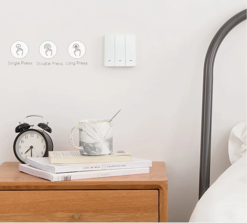 Беспроводной переключатель аккумулятора ZigBee 3 0 подключение tuya Hub шлюз для