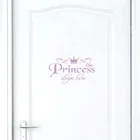 Принцесса ПВХ домашний декор настенные стикеры дверные наклейки для девочек Спальня дверь Винил Искусство роспись высокое качество #50g